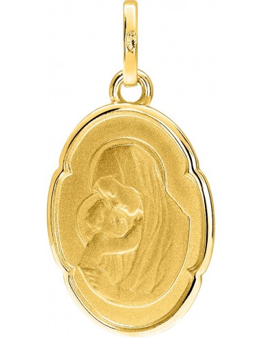 Médaille vierge et enfant or 18k 1grs35