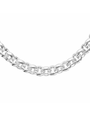 Collier argent  Rhodié maille Jaseron...