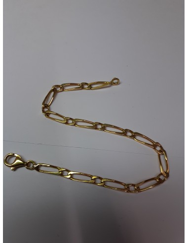 Bracelet alterné figaro 1/1 en or 18k