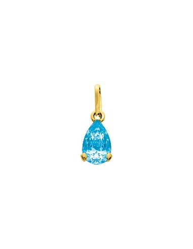 Pendentif topaze bleue or 18k  forme...