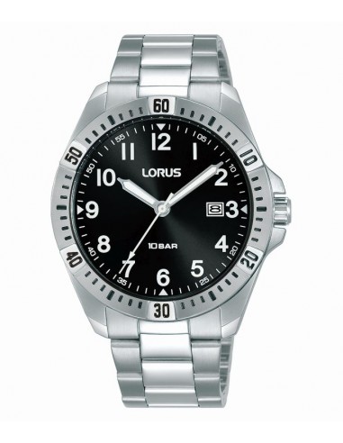 MONTRE LORUR ACIER . DATE ETANCHE 100M